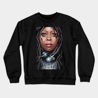 Erykah Badu Digital Graphic Crewneck Sweatshirt